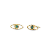 Gold Filled Evil Eye Stud Earrings